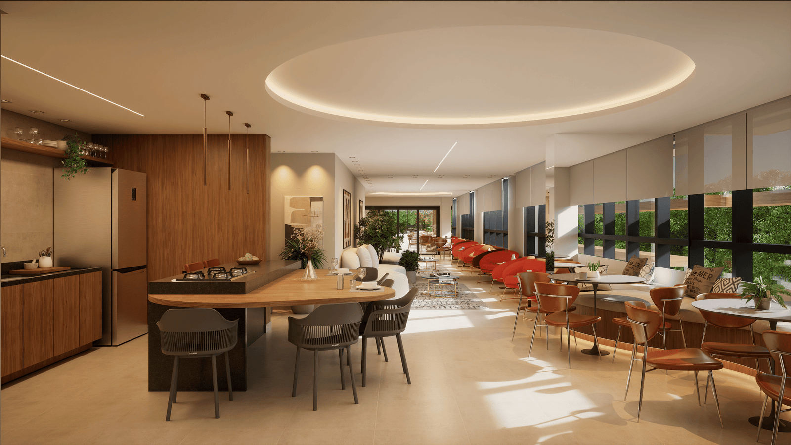 Espaço Gourmet com Churrasqueira Torre A Ecoville Figueira