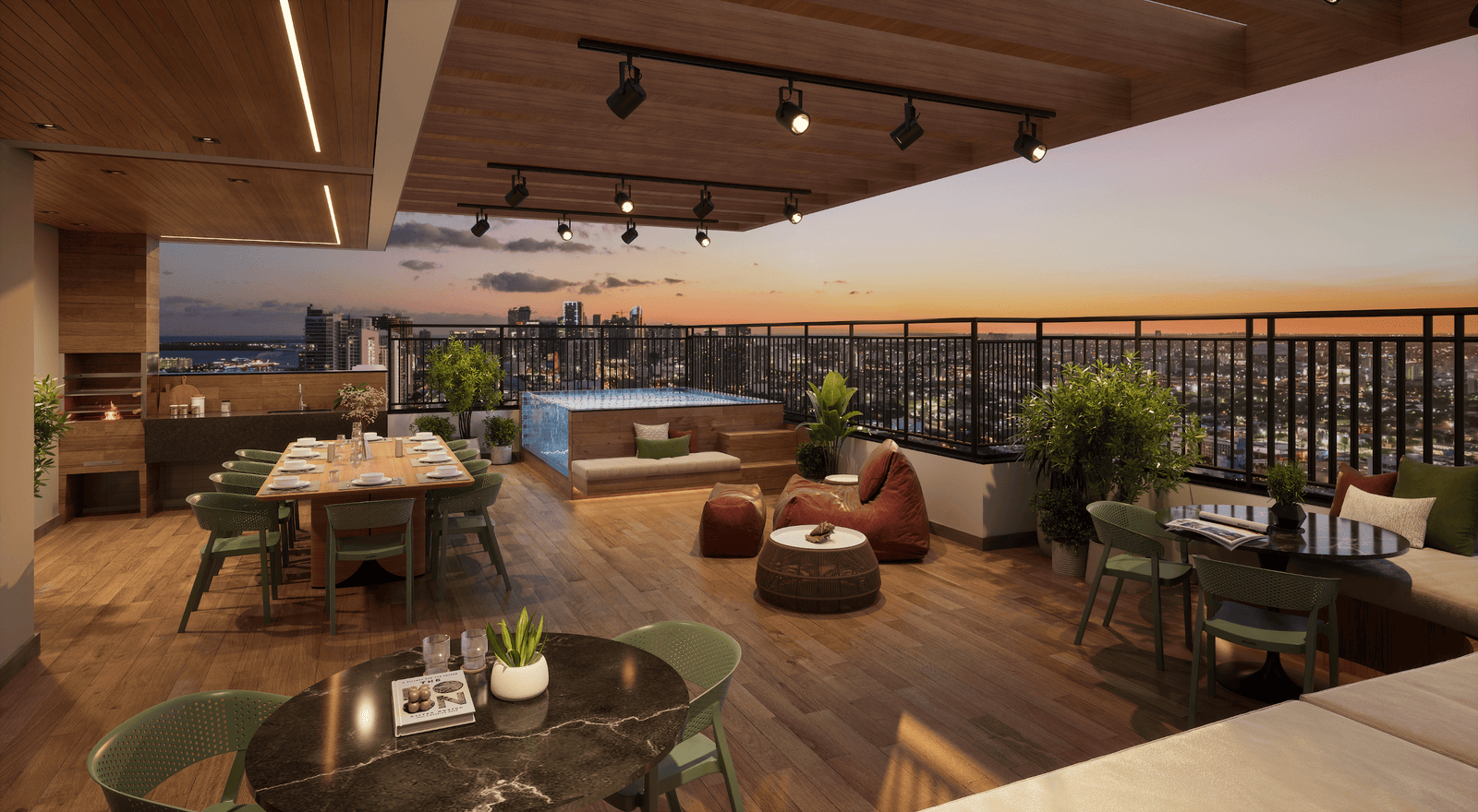 Rooftop Gourmet com Churrasqueira Ecoville Figueira